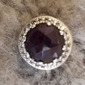 Purple Cubic Zirconia Pandora Charm